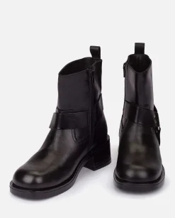 Femmes Yokono Bottines*Bottine Plat Spa-005 Noir