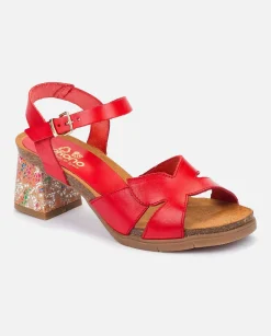 Femmes Yokono Sandales À Talon*Sandale A Talon Haut Zahara-013 Rouge